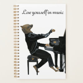 Agenda Hyena Piano Music Pianist Fantasy Art Planner