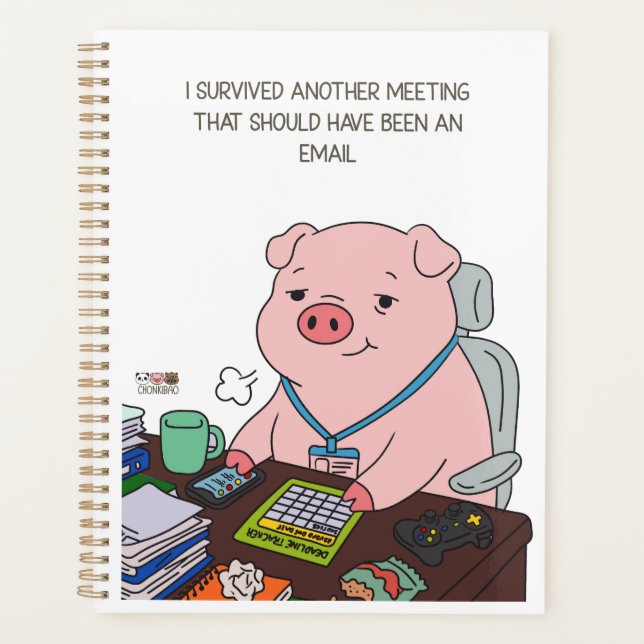 Agenda I Survived Another Meeting (Anverso)