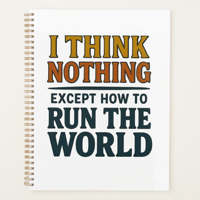 Agenda I think Nothing - Rule the world (Anverso)