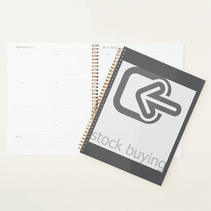 Agenda Icono minimalista de compra de acciones financiera