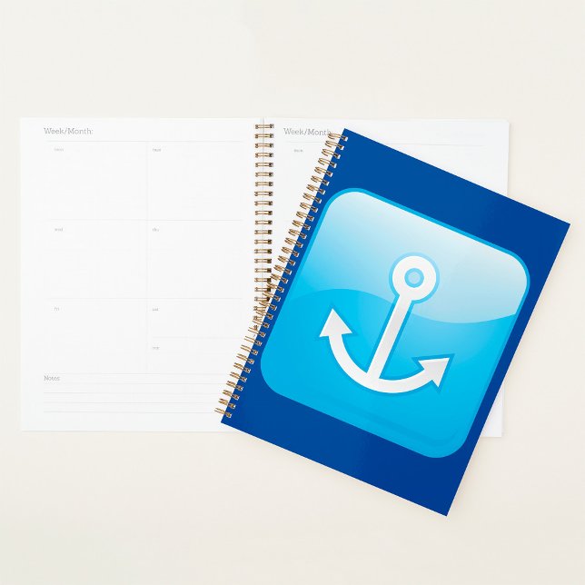 Agenda Icono nautical Blue Anchor Marítimo moderno (Subido por el creador)