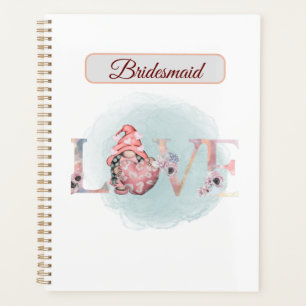 Agenda Idea de regalo de Boda de amor para dama de honor