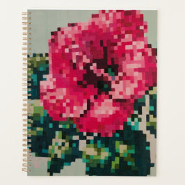 Agenda Illustration florale rose