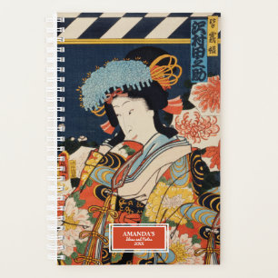 Agenda Ilustracion al estilo Ukiyo-e de Toyohara Kunichik
