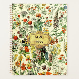 Agenda Ilustracion botánico vintage
