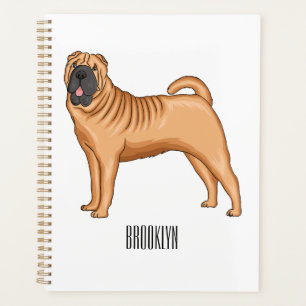Agenda Ilustracion chino de personalizado de perro Shar-P