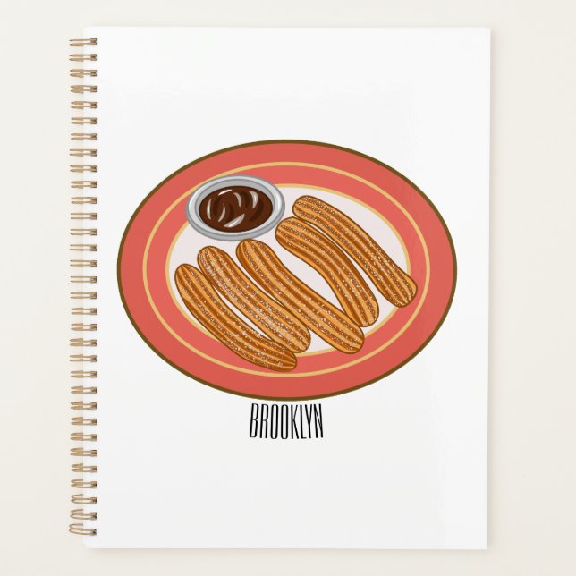 Agenda Ilustracion Churro personalizado (Anverso)