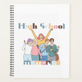 Agenda Ilustracion de amigos de Recuerdos de secundaria