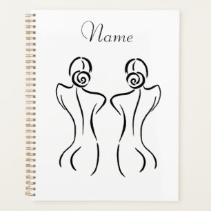 Agenda Ilustracion de arte femenino Thunder_Cove