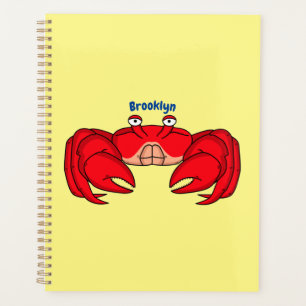 Agenda Ilustracion de cangrejo rojo