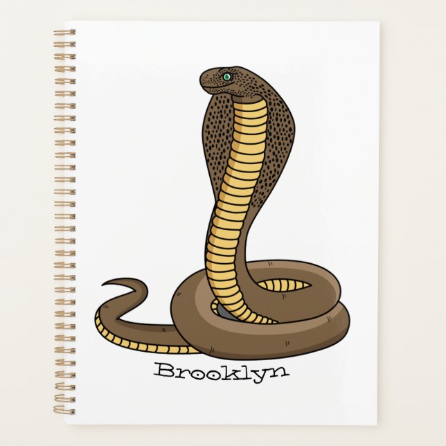 Agenda Ilustracion de cobra marrón (Anverso)