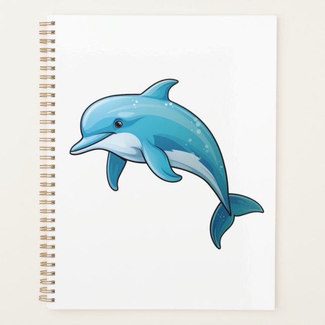 Agenda Ilustración de delfín de dibujos animados (Anverso)