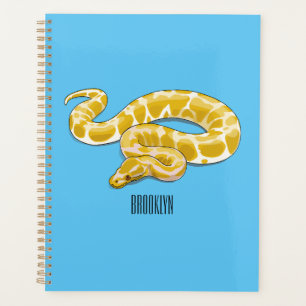 Agenda Ilustración de dibujos animados de serpiente pitón