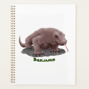 Agenda Ilustracion de dragón de Komodo