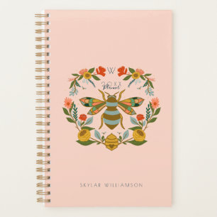 Agenda Ilustracion de guirnaldas de miel y flores silvest