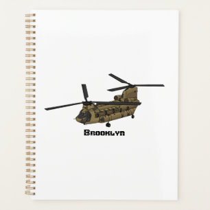 Agenda Ilustracion de helicópteros militares de Chinook