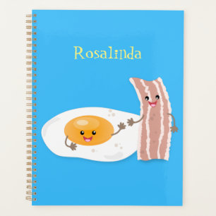 Agenda Ilustracion de huevo de kawaii y personalizado de 
