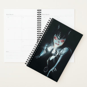 Agenda Ilustración de la portada de Batman Catwoman Caras