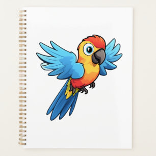 Agenda Ilustración de loro de dibujos animados