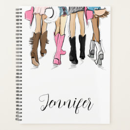 Agenda Ilustracion de moda de Nashville Script Boots