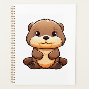 Agenda ilustracion de nutria personalizado