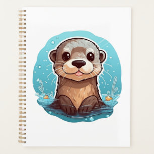 Agenda ilustracion de nutria personalizado