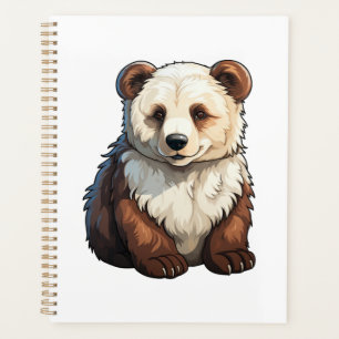 Agenda ilustracion de oso personalizado