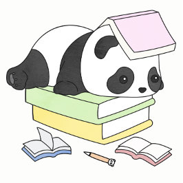 Agenda Ilustración de Panda Perezoso y Adorable Estudiand