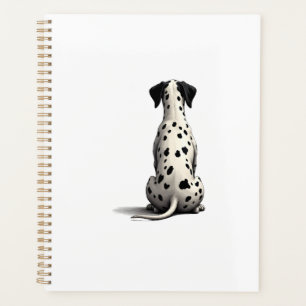 Agenda Ilustración de perro dálmata vintage desde atrás M