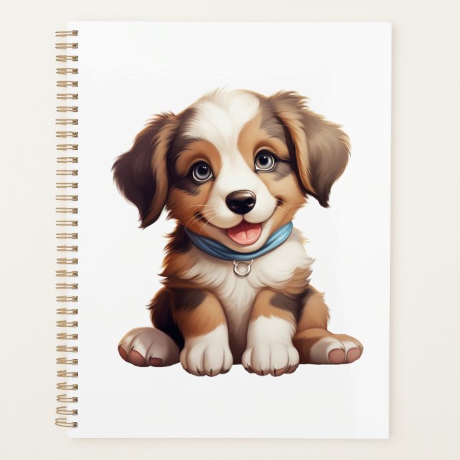 Agenda Ilustracion de perro de dibujos animados (Anverso)