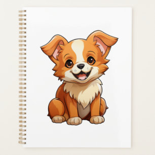 Agenda Ilustracion de perro de dibujos animados