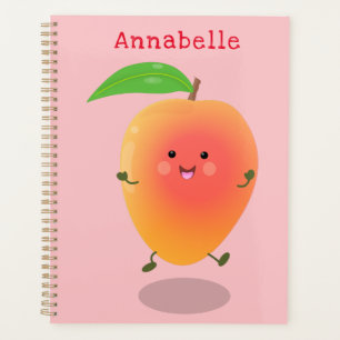 Agenda Ilustracion de personalizado amarillo de mango ale