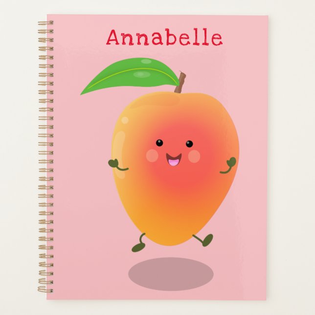 Agenda Ilustracion de personalizado amarillo de mango ale (Anverso)