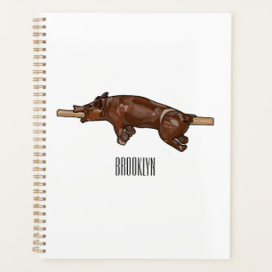 Agenda Ilustracion de personalizado asado de cerdo / cerd