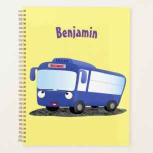 Agenda Ilustracion de personalizado de autobús moderno az