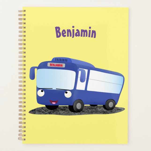 Agenda Ilustracion de personalizado de autobús moderno az (Anverso)