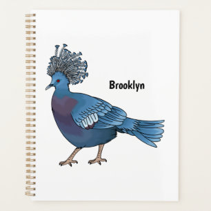 Agenda Ilustracion de personalizado de ave de pichón coro