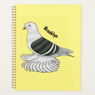 Agenda Ilustracion de personalizado de ave de pichón Escu
