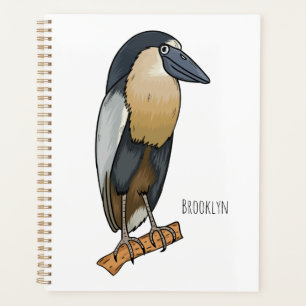 Agenda Ilustracion de personalizado de aves de garza
