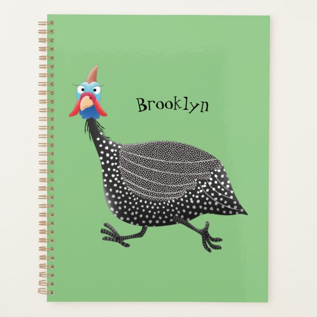 Agenda Ilustracion de personalizado de aves divertidos de (Anverso)