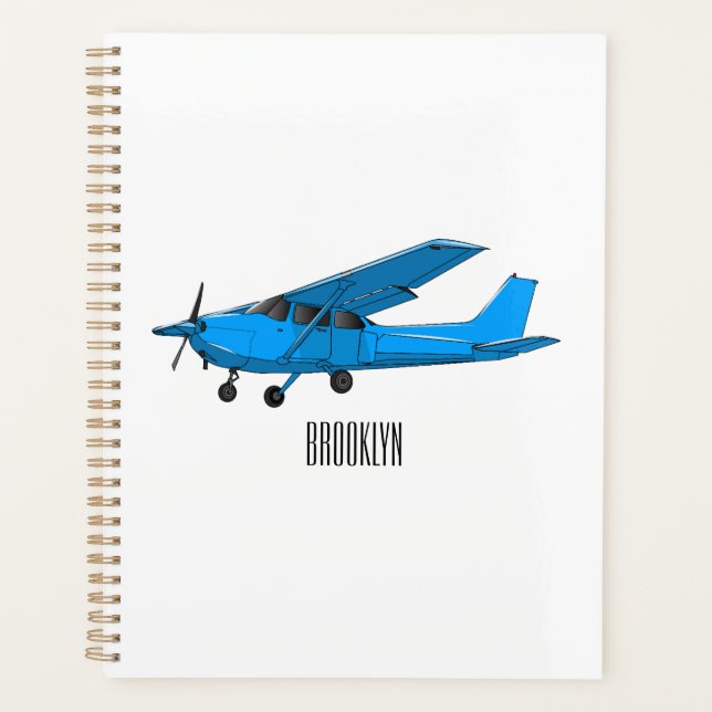 Agenda Ilustracion de personalizado de aviones (Anverso)