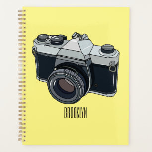 Agenda Ilustracion de personalizado de cámara de cine