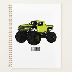 Agenda Ilustracion de personalizado de camión de monstruo
