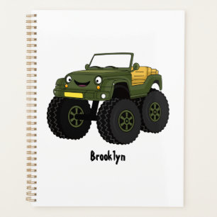 Agenda Ilustracion de personalizado de camión monstruo ve