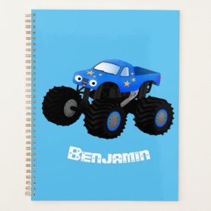 Agenda Ilustracion de personalizado de camión monstruoso 