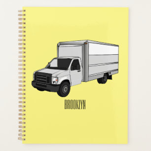Agenda Ilustracion de personalizado de camiones de cajas