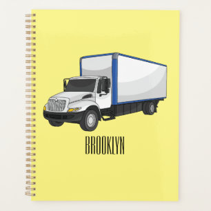 Agenda Ilustracion de personalizado de camiones de cajas