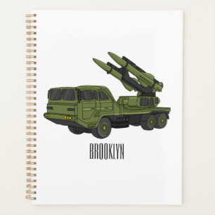 Agenda Ilustracion de personalizado de camiones de misile