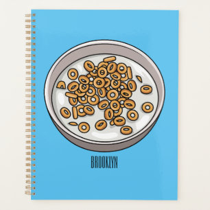Agenda Ilustracion de personalizado de cereales