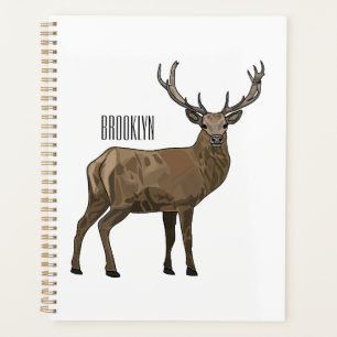 Agenda Ilustracion de personalizado de ciervos